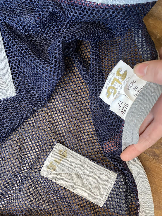 Scrim Sheet, Embroidered "Halley" - 72"