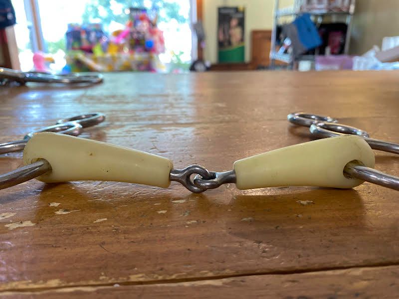 Happy Mouth Single Joint 3 Ring Gag Bit - 125 MM