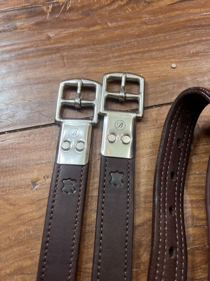 Bates Luxe Stirrup Leathers w/ Highlights - 54"