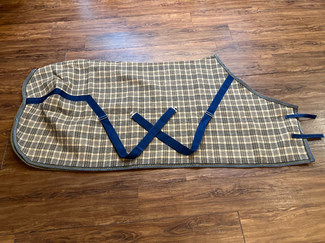 Monogrammed Baker Stable Blanket - 78"