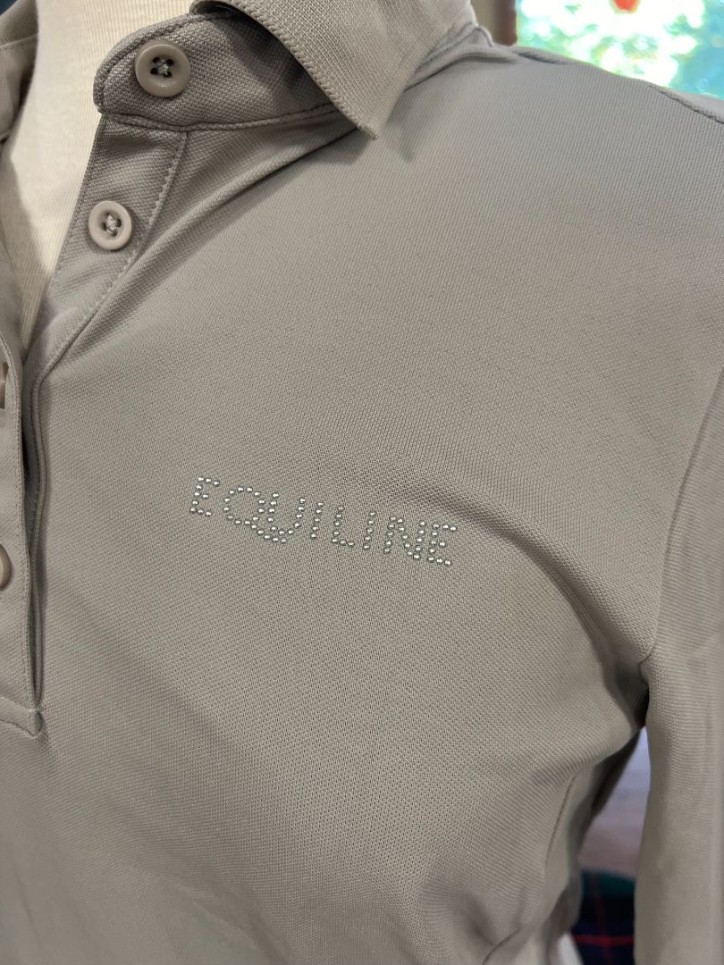 Equiline Evae Long Sleeve Polo - Medium