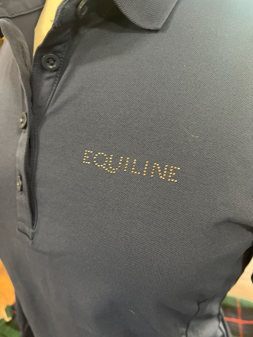 Equiline Evae Long Sleeve Polo - Medium