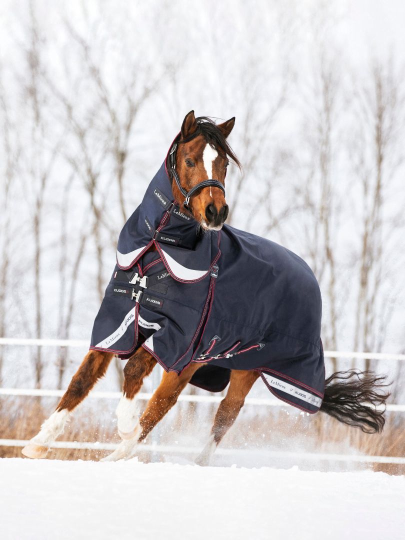 LeMieux Kudos Turnout Blanket 200g Navy (without leg straps)